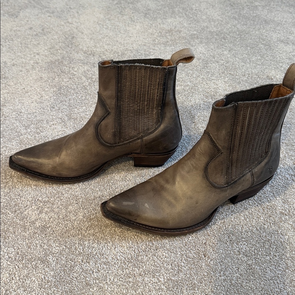 Women’s Frye Brown Leather Ankle Boots